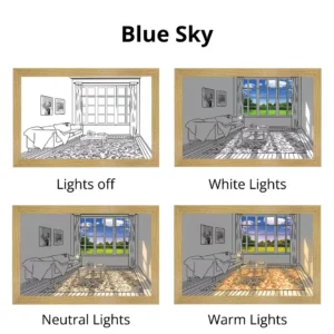Blue Sky-LED-Picture-Frame
