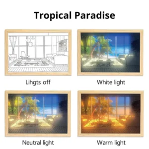 Tropical-Paradise-LED-Picture-Frame